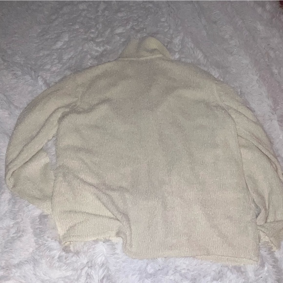 Premier International Women’s Plus Cardigan White Button Up Sweater XL Vintage - Picture 4 of 4